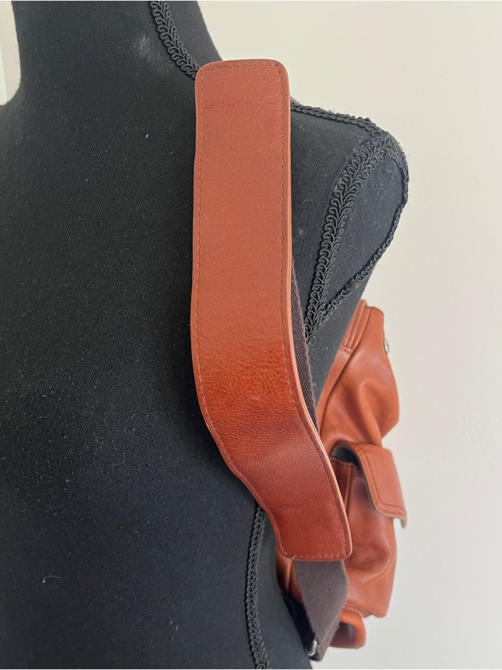 TREASURE & BOND Leather Utility Backpack Cognac - Picture 4 of 7
